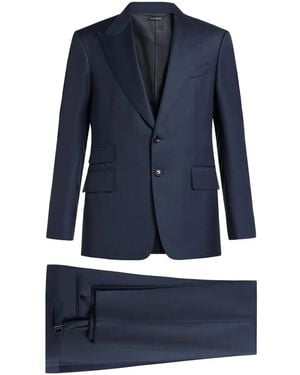 Tom Ford Single-Breasted Suit - Blue
