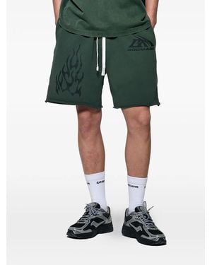 GODMADE Bermudas Con Logo Estampado - Verde