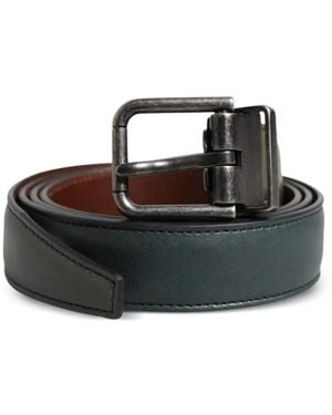 Dolce & Gabbana Smooth Leather Belt - Black