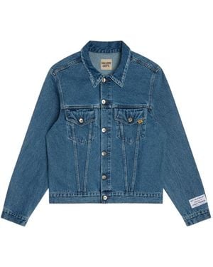 GALLERY DEPT. Andy Logo-Print Washed Denim Jacket - Blue