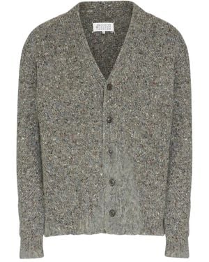 Maison Margiela テクスチャード カーディガン - グレー