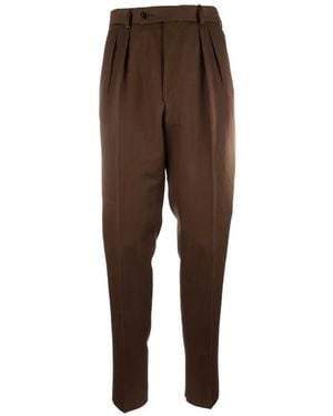 Gabriele Pasini Pleated Trousers - Brown