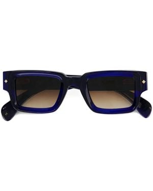Sato Eyewear Cervantes Rectangle-Frame Sunglasses - Blue