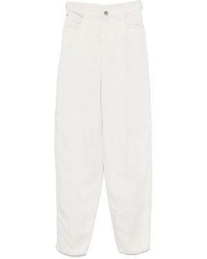 Emporio Armani Fluid Trousers - White