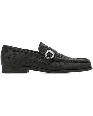 Ferragamo Loafers Met Gancini-Gesp - Zwart