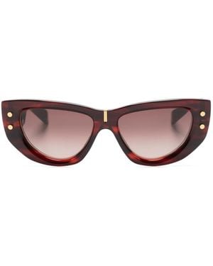 Balmain B-Muse Geometric-Frame Sunglasses - Brown