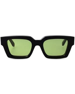 Off-White c/o Virgil Abloh Virgil L Rectangle-Frame Sunglasses - Green