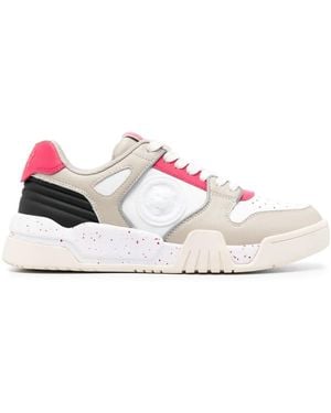 Just Cavalli Paneled Lace-Up Sneakers - White