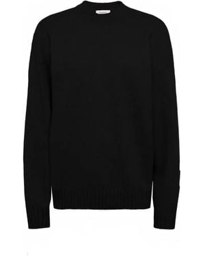 Laneus Pullover Mit Gerippten Details - Schwarz