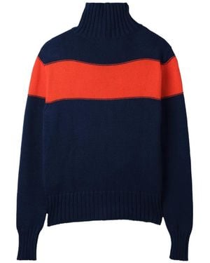 Edward Cuming Jersey De Punto A Rayas - Azul
