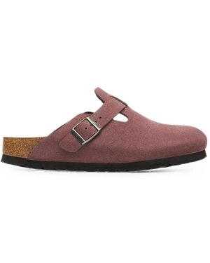 Birkenstock Sandali Boston Con Fibbia - Marrone