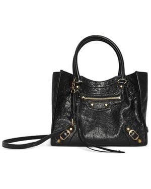 Balenciaga Leather Tote Bag - Black