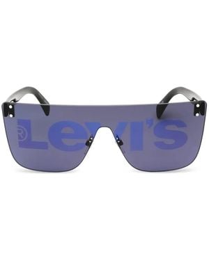 Levi's Sonnenbrille Mit Shield-Gestell - Blau