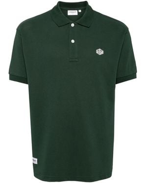 Chocoolate Logo-Patch Cotton Polo Shirt - Green