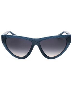 GUESS EYEWEAR Cat-Eye Frame Sunglasses - Blue