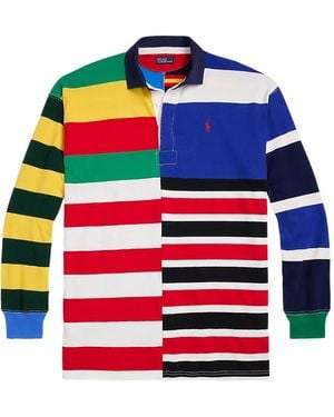 Polo Ralph Lauren Polo De Rugby Multicolore À Rayures - Rouge