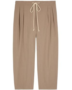 Maria McManus Pleated Drawstring Trousers - Natural