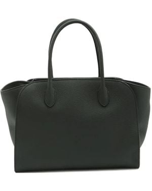 The Row Marlo 12 Shopper Met Buisvormige Handgrepen - Zwart