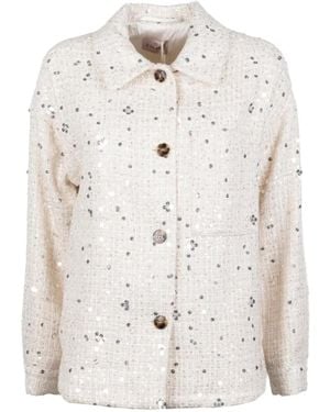 Marella Emme Sequin-Embellished Jacket - White