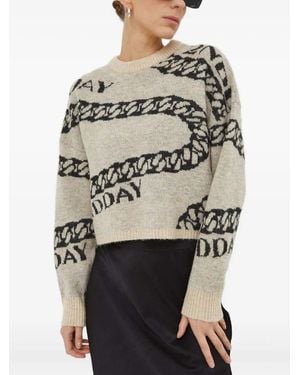 Day Birger et Mikkelsen Pull À Imprimé Graphique - Gris