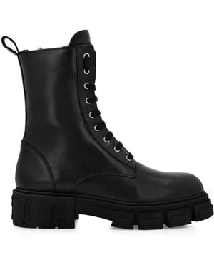 Philipp Plein レザー ブーツ - ブラック