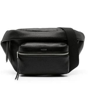 Sandro Gürteltasche Mit Logo-Stempel - Schwarz