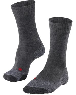 FALKE Tk2 Ribbed Trekking Socks - Black