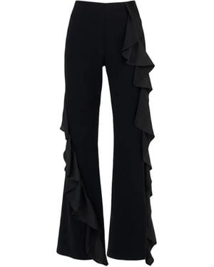 Cinq À Sept Selah Ruffled Trousers - Black