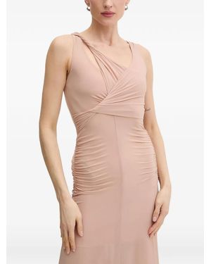 Aniye By Xena Ruched Crossover Maxi Dress - Natural