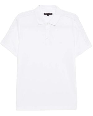 Michael Kors Logo-Embroidered Polo Shirt - White