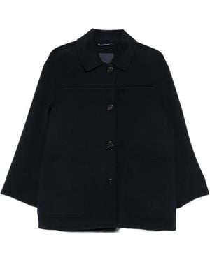 Max Mara Smmgiugno Button-Fastening Jacket - Black