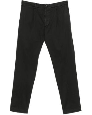 Michael Coal Pleated-Detail Pants - Black