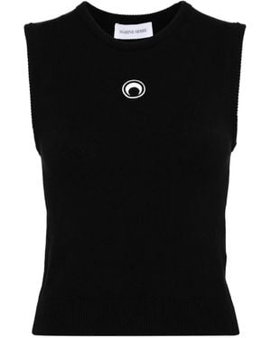 Marine Serre Moon Vest - Black