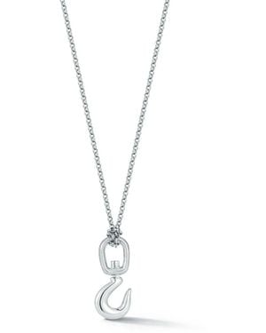 Mateo Hook Pendant Necklace - White