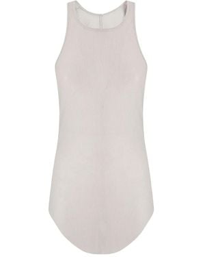 Rick Owens Ribbed Round-Neck Top - White