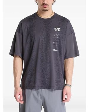 On Shoes Volt-T Patterned Crew-Neck T-Shirt - Blue