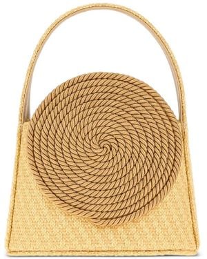 D'Estree Gunther Passementerie Straw Tote Bag - Natural