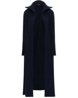 Balenciaga Gerippter Cardigan - Blau