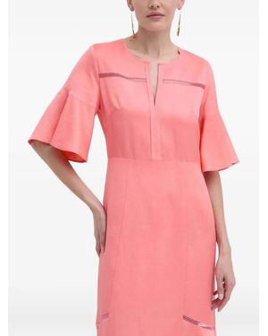BOSS Bell-Sleeve Dress - Pink