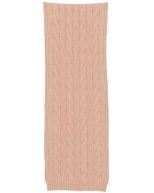 Loro Piana Napier Cable-Knit Scarf - White