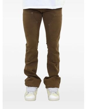 flâneur Carpenter Flared Jeans - Brown