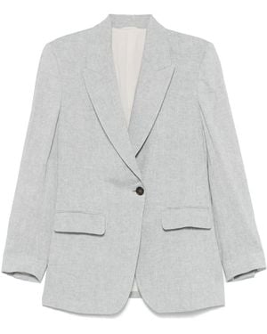 Brunello Cucinelli Single-breasted blazer - Gris