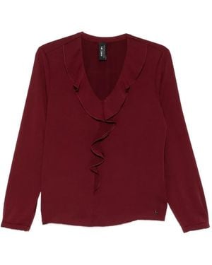 Marc Cain Ruffled Blouse - Red