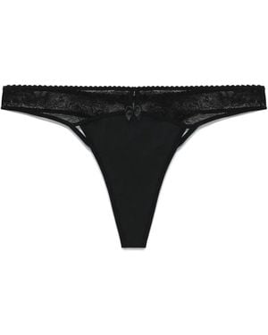 Marlies Dekkers Bow-Detail Thong - Black