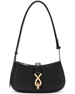 Furla Small Mianova Leather Shoulder Bag - Black