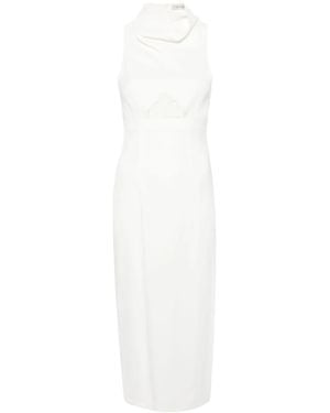 The Mannei Lomma Sleeveless Midi Dress - White