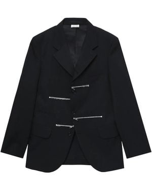 Comme des Garçons Zip-Detailing Blazer - Black