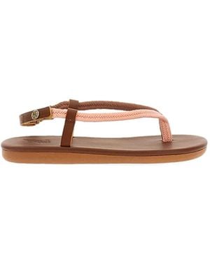 Ancient Greek Sandals Braided Strap Sandals - Brown