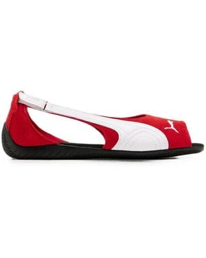 PUMA Speedcat Touch-Strap Sandals - Red