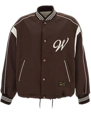 WOOYOUNGMI Buttoned Bomber Jacket - Brown